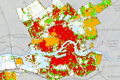 Stedelijke kaart RWW: Overstroming droge verdiepingen