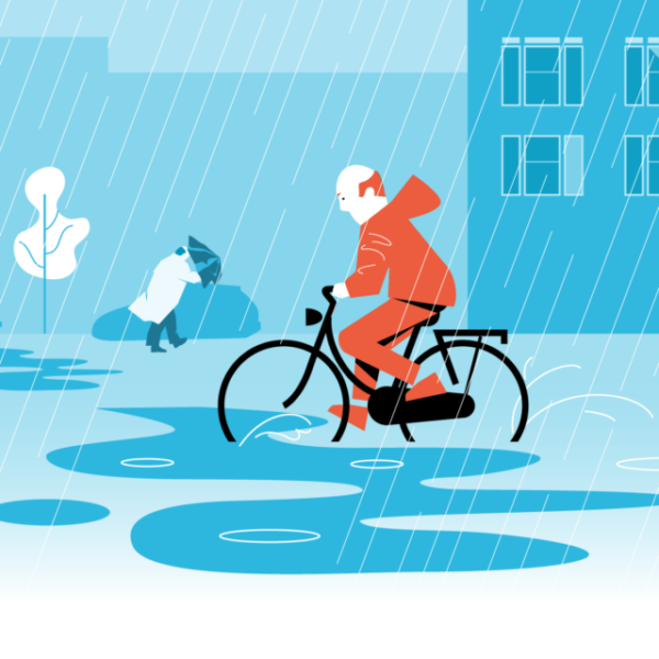 Panden met verhoogde kans op regenwateroverlast